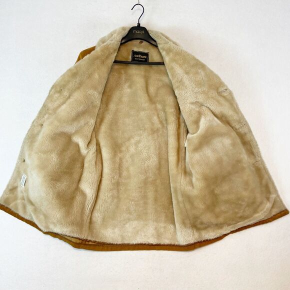 Andhurst VTG 70s Corduroy Sherpa Coat Sz 38 Penny Lane Hippie Boho Rancher - Picture 2 of 13